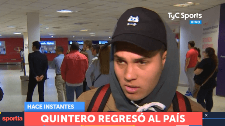 Juanfer Quintero llegó re dormido y le dijeron que se podía ir Gallardo