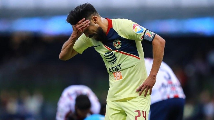 Oribe, herido en el partido ante Chivas.