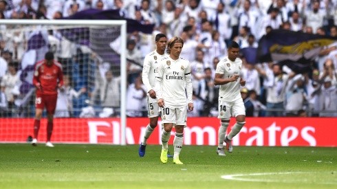 Foto de los jugadores de Real Madrid.
