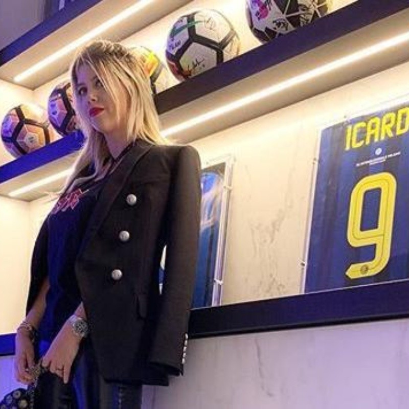 ¡Una bomba! Así fue Wanda Nara a ver el clásico entre Inter y Milan