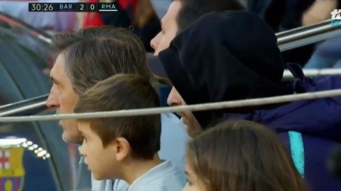 Encapuchado: el festejo de Lionel Messi después del gol de su amigo Suárez