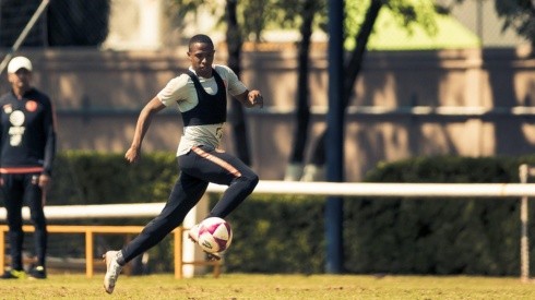 Ibargüen y Marchesín entrenaron en el gimnasio.