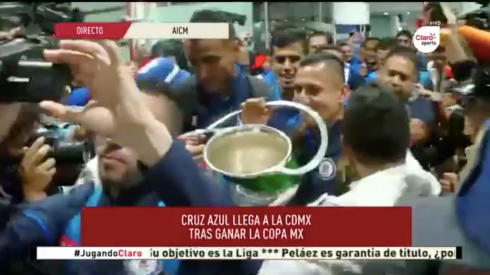 Cruz Azul llegó hace pocos minutos a la Ciudad de México.