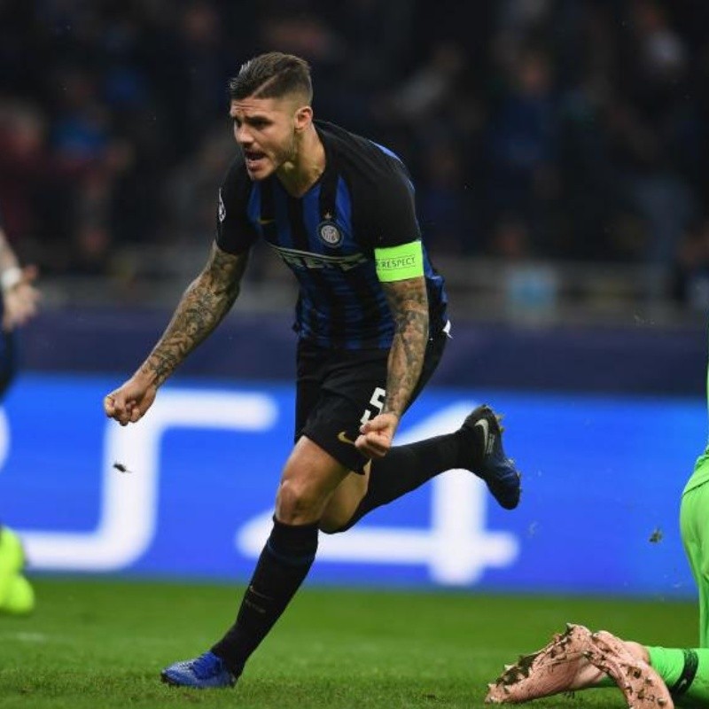 Después de romperla ante Barcelona, Icardi palpitó el Superclásico por la Libertadores