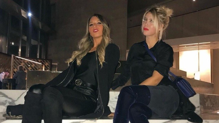 Foto de Wanda Nara junto a la novia de Lautaro Martínez.