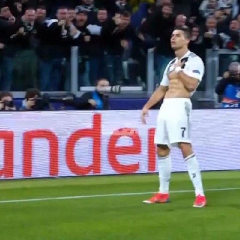 Cristiano Ronaldo hizo un golazo y lo festejó ¡mostrando sus abdominales!