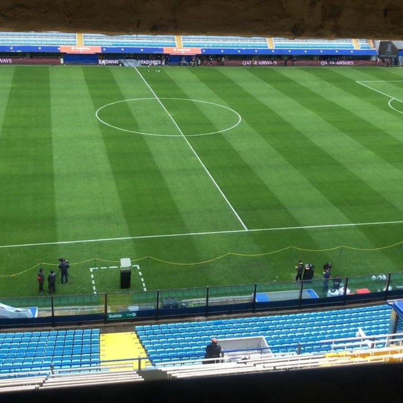 Boca vs. River y una buena noticia: mejora el estado del campo de la Bombonera