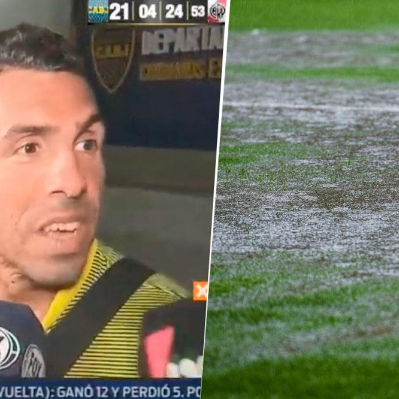 Él quería jugar sí o sí: Tevez dijo que la cancha estaba para jugar