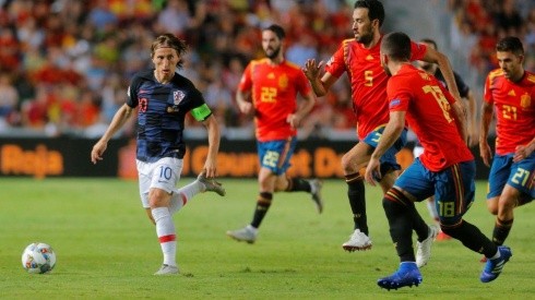 Croacia vs España por la UEFA Nations League.
