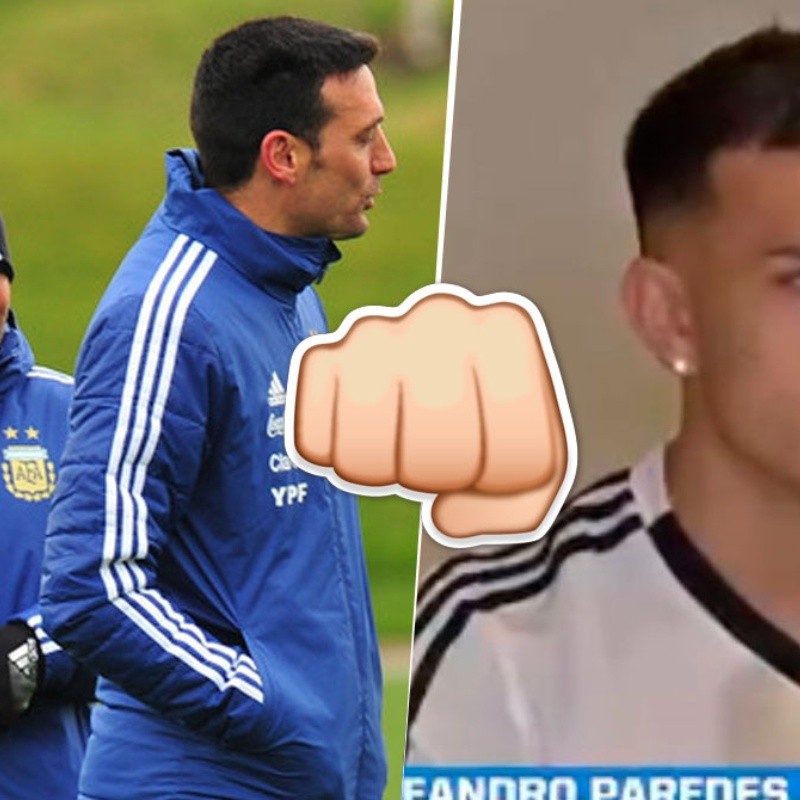 Más claro, imposible: Paredes reveló cuál es la gran diferencia entre Scaloni y Sampaoli