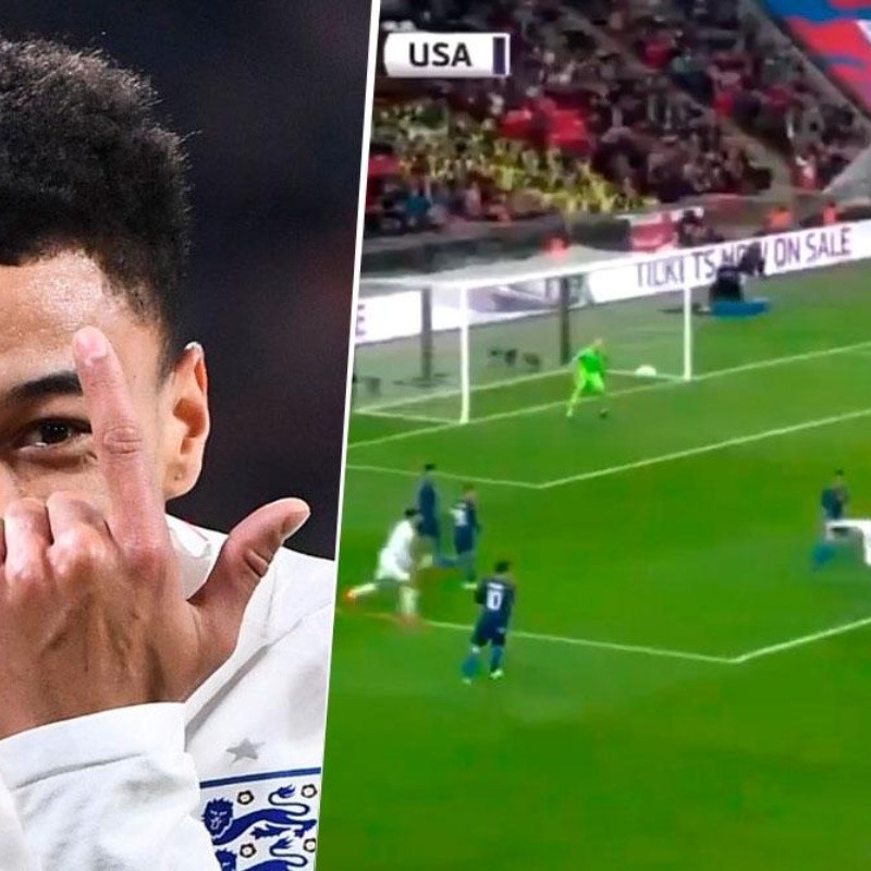 Más al ángulo, imposible: el golazo de Lingard para Inglaterra ante Estados Unidos