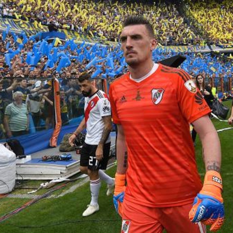 Franco Armani subió una historia para dejar en claro que quiere ser el mejor arquero de América