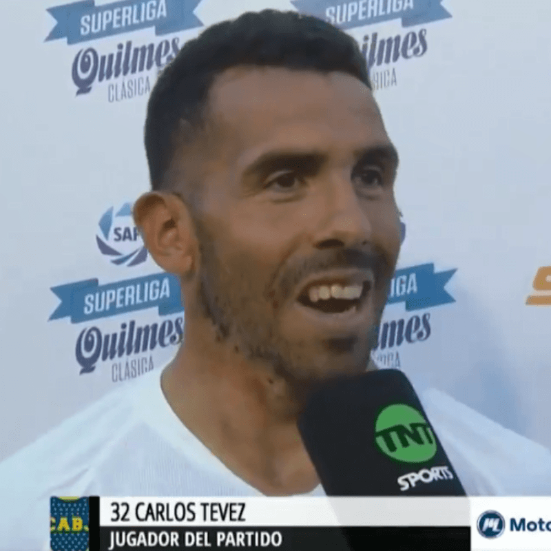 Apenas terminó el partido, Tevez dejó en claro que quiere jugar contra River sí o sí