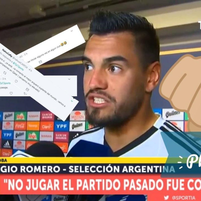 Sergio Romero contó su plan con la Selección Argentina y los hinchas lo están matando