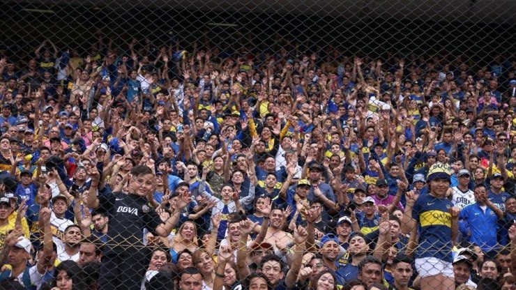 Los hinchas de Boca coparon la cancha.