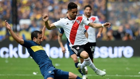 En el partido de ida, Boca y River se sacaron chispas.