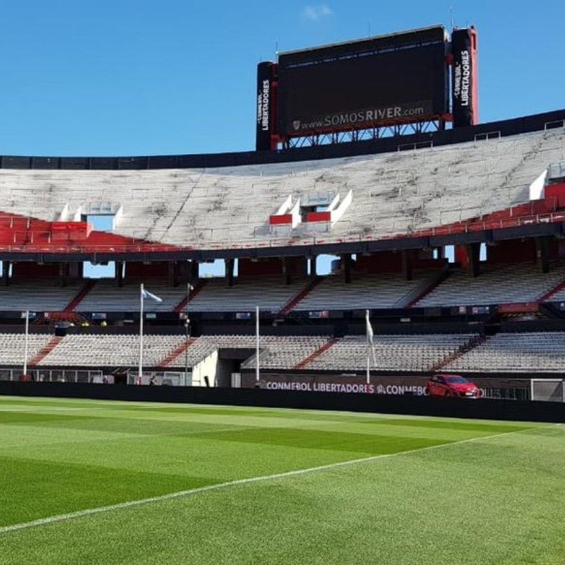 Así está el Monumental a horas de la gran final entre River y Boca