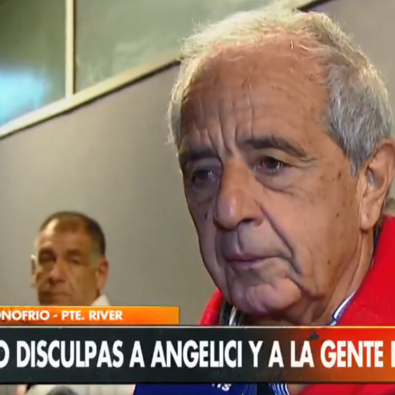 D'Onofrio le pidió perdón a Angelici y a los hinchas de Boca