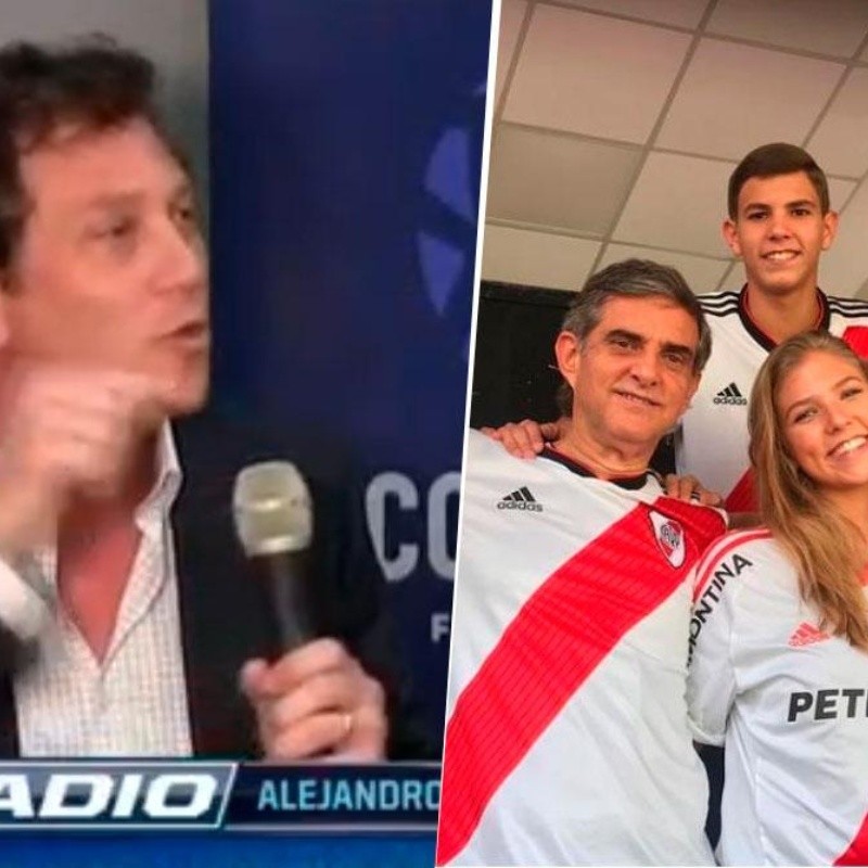 Domínguez se sacó cuando le preguntaron por su familia hincha de River