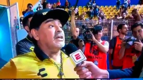 Maradona en diálogo con ESPN.