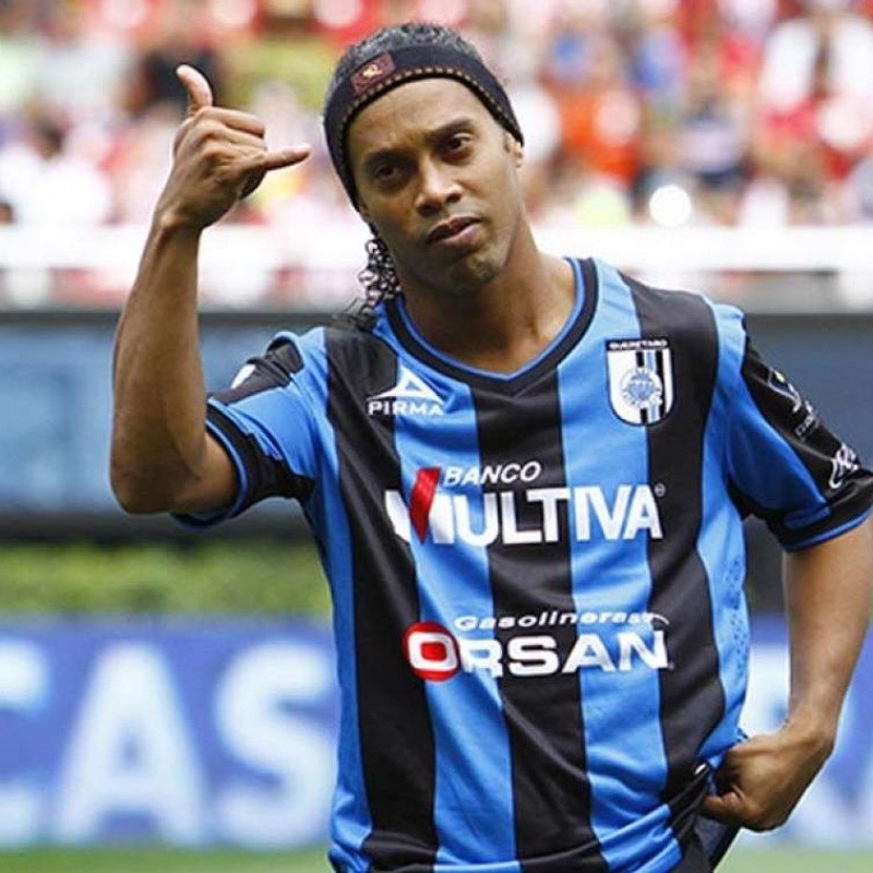 Ronaldinho recordó su paso por Querétaro de México