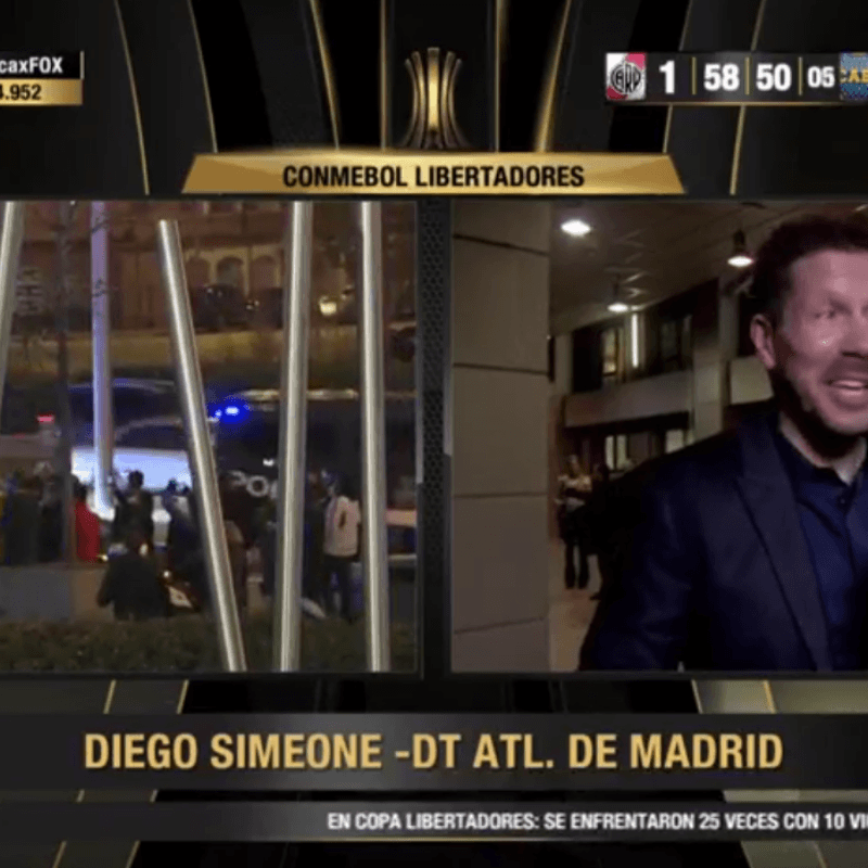 Diego Simeone llegó al Bernabéu y trolleó al Real Madrid