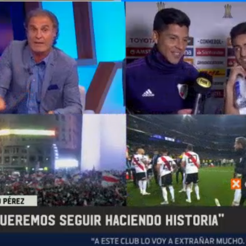 Enzo Pérez, eufórico, contó cuántos días tiene pensado festejar el plantel de River