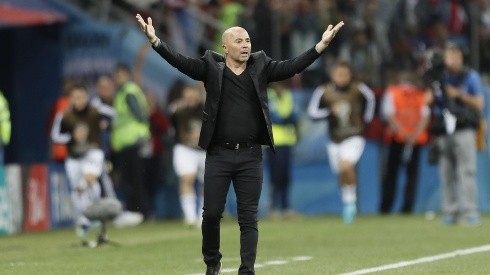 Foto de Jorge Sampaoli, ahora entrenador de Santos.