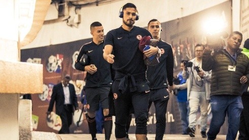 Las Águilas arribaron al Estadio Azteca para la Final de Ida.