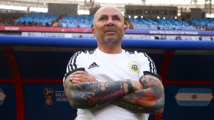 Jorge Sampaoli en la Selección Argentina.