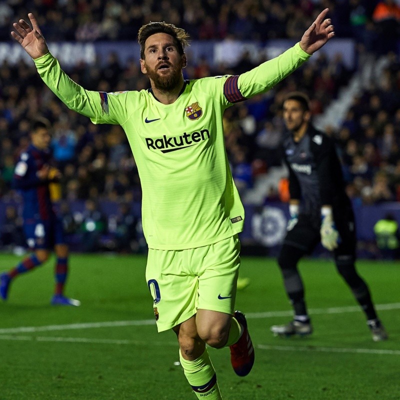 Está loco: con dos asistencias y tres goles de Messi, el Barcelona destruyó al Levante