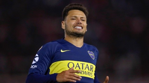 Foto de Mauro Zárate, delantero de Boca.