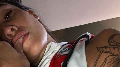 Ivana Nadal ya se puso la nueva camiseta de River para alentar en el Mundial de Clubes