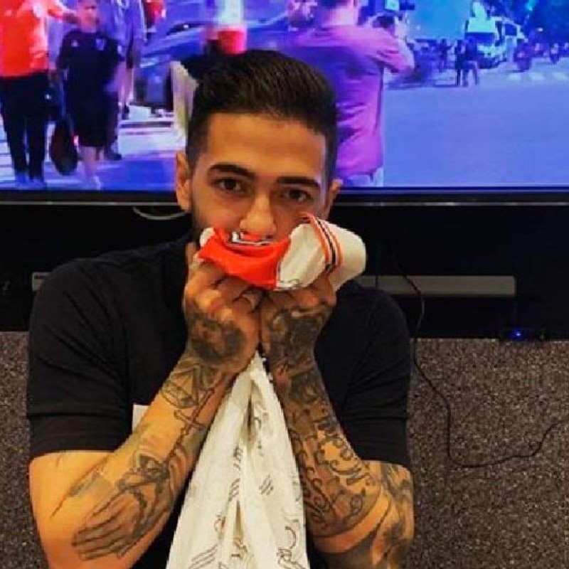 River ganó y Manu cumplió: así le quedó el pelo a Lanzini después de la obtención de la Copa