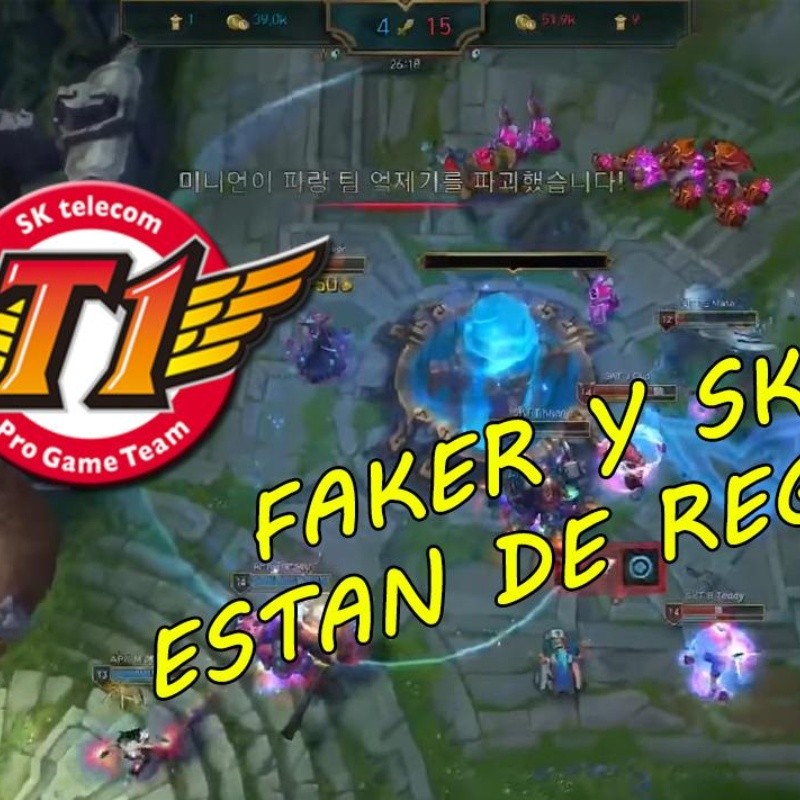 Faker y el nuevo SKT no decepcionan en su primera partida juntos