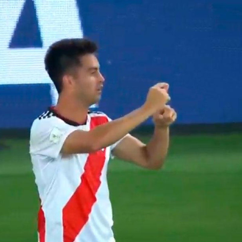 Pity Martínez explicó por qué festejó así su último gol en River