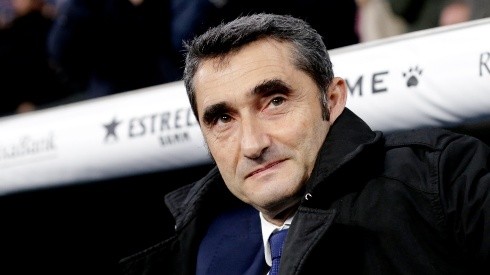 Ernesto Valverde, entrenador de Barcelona.