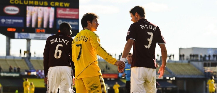 VIEJOS TIEMPOS. Guillermo Barros Schelotto con el Columbus Crew (Foto: Getty).