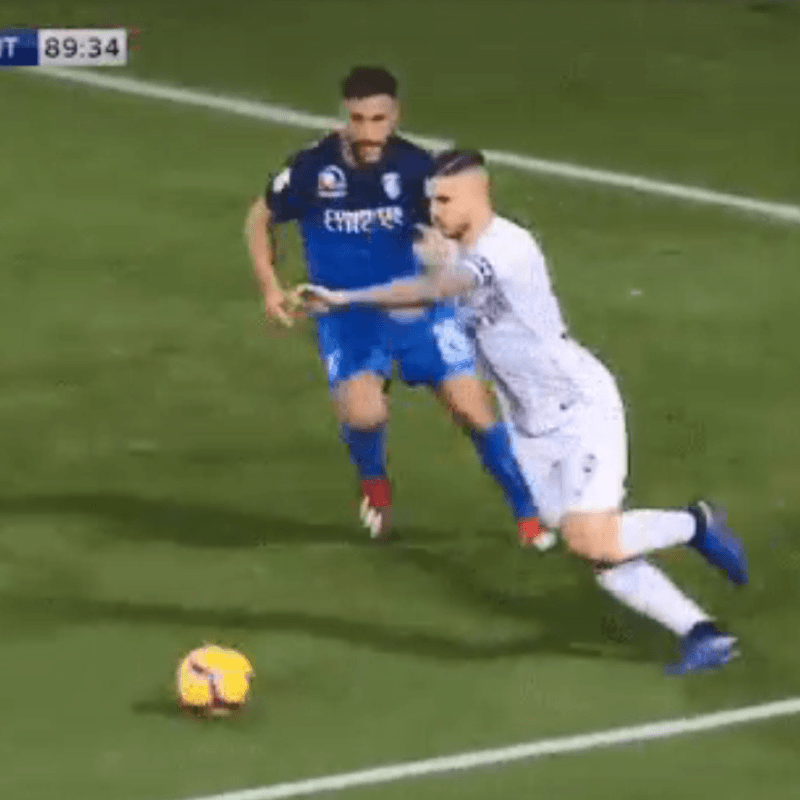 Icardi buscó a asistir a Lautaro Martínez ¡con una rabona!