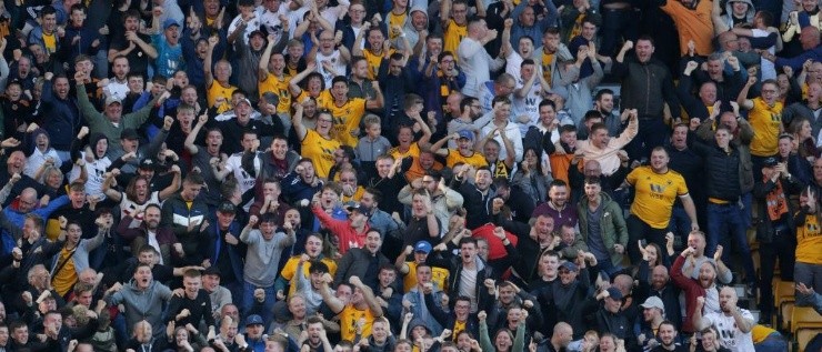 WOLVES. Los fanáticos del Wolverhampton (Foto: Getty).