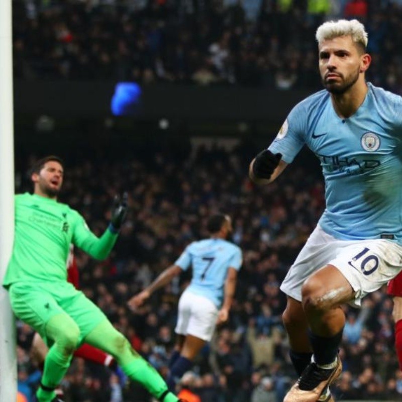 Él está en 2020: Agüero anticipó a Lovren y metió un bombazo de zurda para el 1 a 0 del City