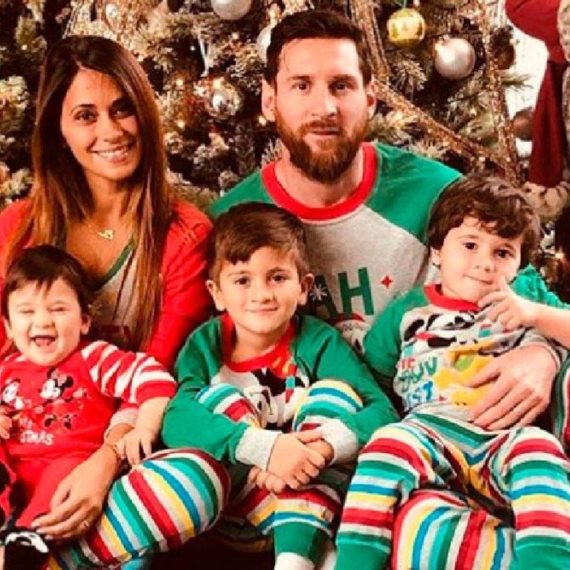 Le salió músico: Antonella mostró el regalo que recibió Mateo Messi por Reyes