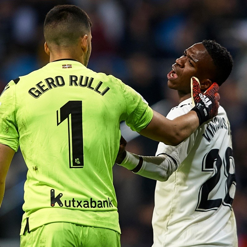 Rulli y Vinicius se cruzaron en las redes tras el Real Sociedad vs Real Madrid