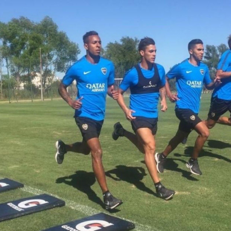 El último entrenamiento de Boca en Cardales tuvo dos grandes ausencias