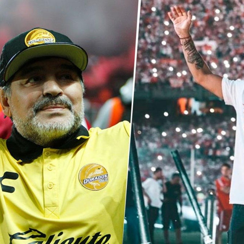 El emotivo mensaje de Maradona a Mora: "Peleala como la peleé yo"