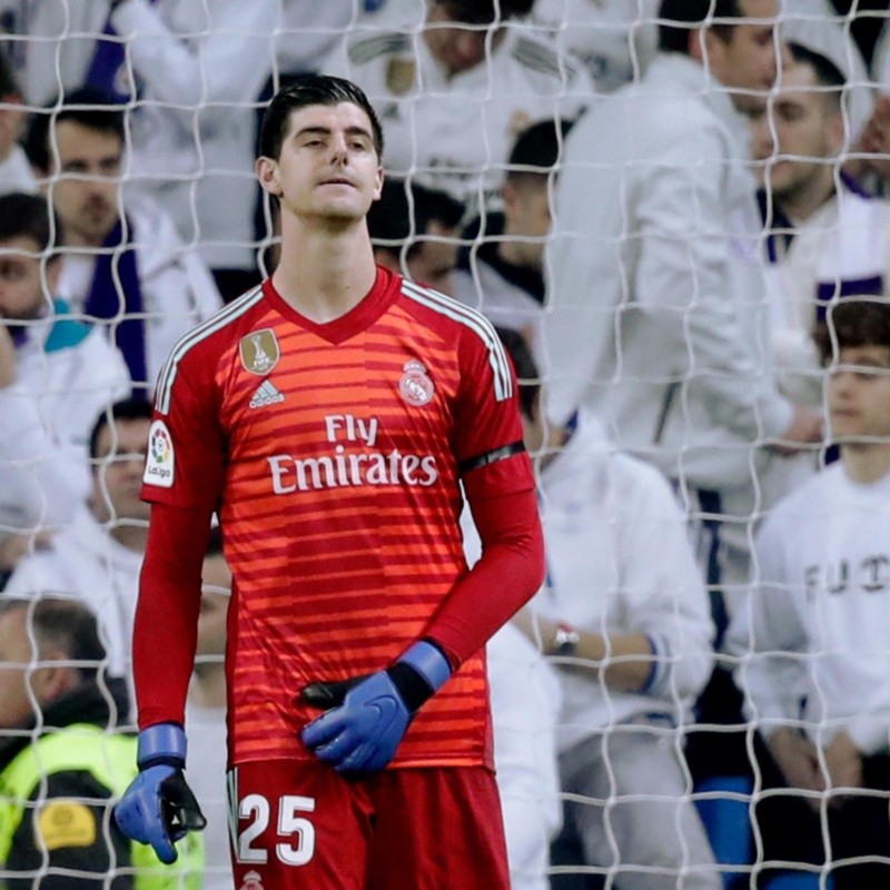 Más malas noticias para el Real Madrid: se lesionó Courtois