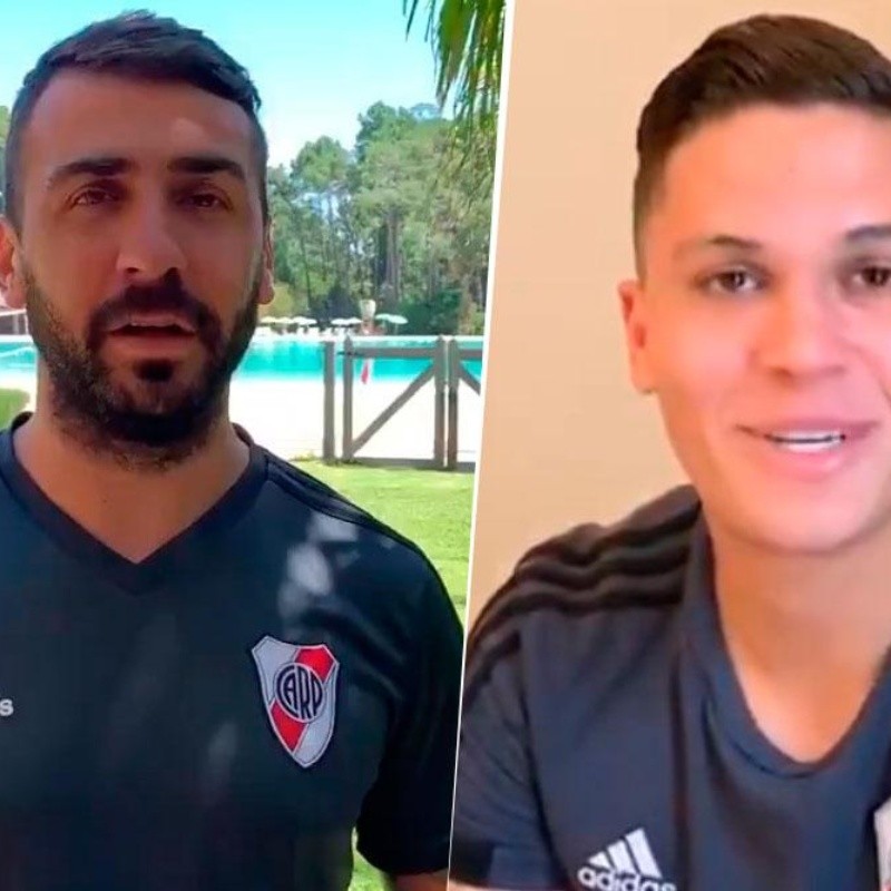 El saludo de Pratto y Quintero para los hinchas de River a un mes de ser los héroes ante Boca