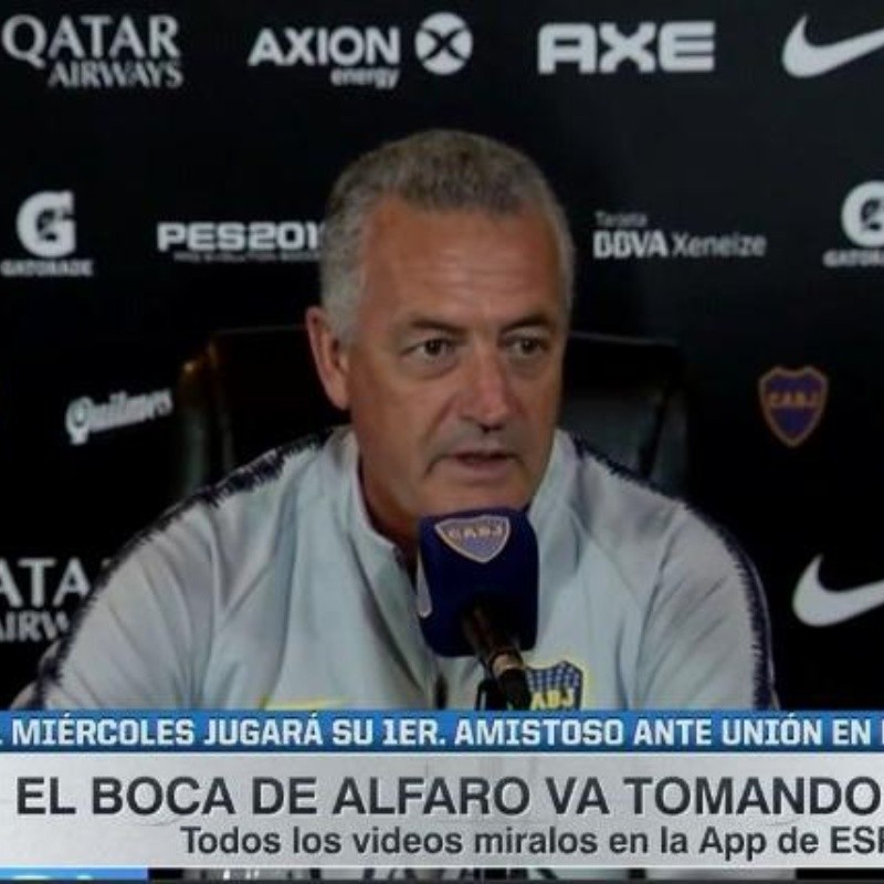 Alfaro contó qué refuerzo está por llegar a Boca