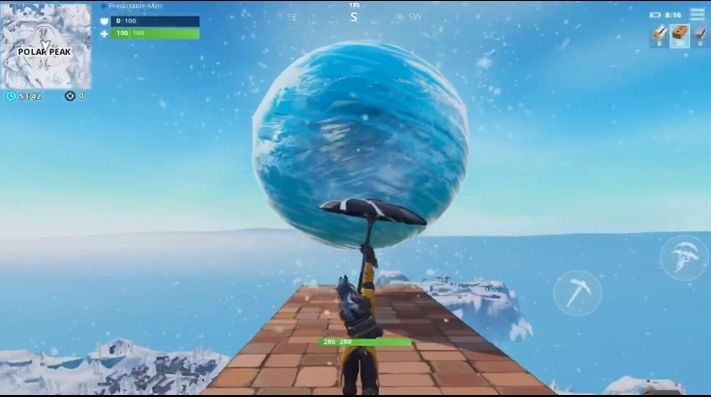 una bola de hielo gigante aparece en fortnite para dar comienzo a un nuevo evento - evento fortnite hoy hora