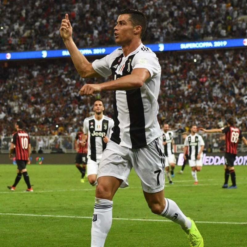 Juventus 1-0 Milan con GOL de Cristiano Ronaldo por la Supercopa de Italia